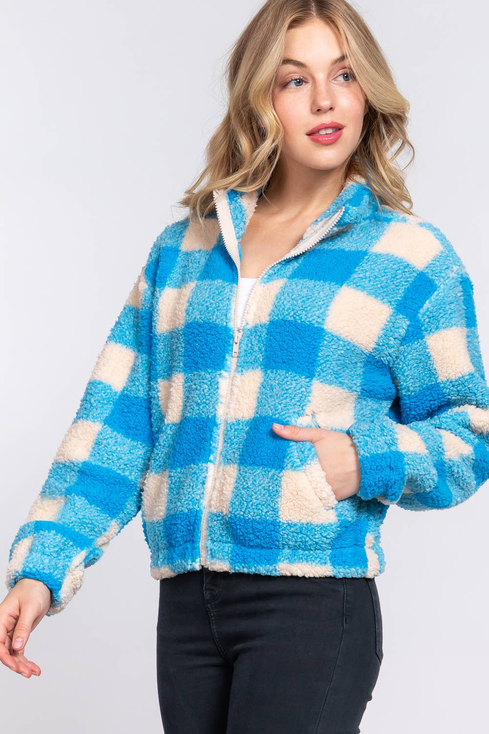 Veste en fausse fourrure