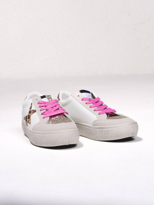 259932 - Baskets avec détails imprimés et brillants
