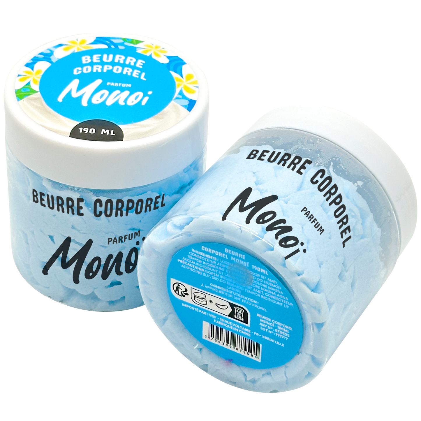 Beurre Corporel fouetté - 190ml - Senteur Monoï - FT