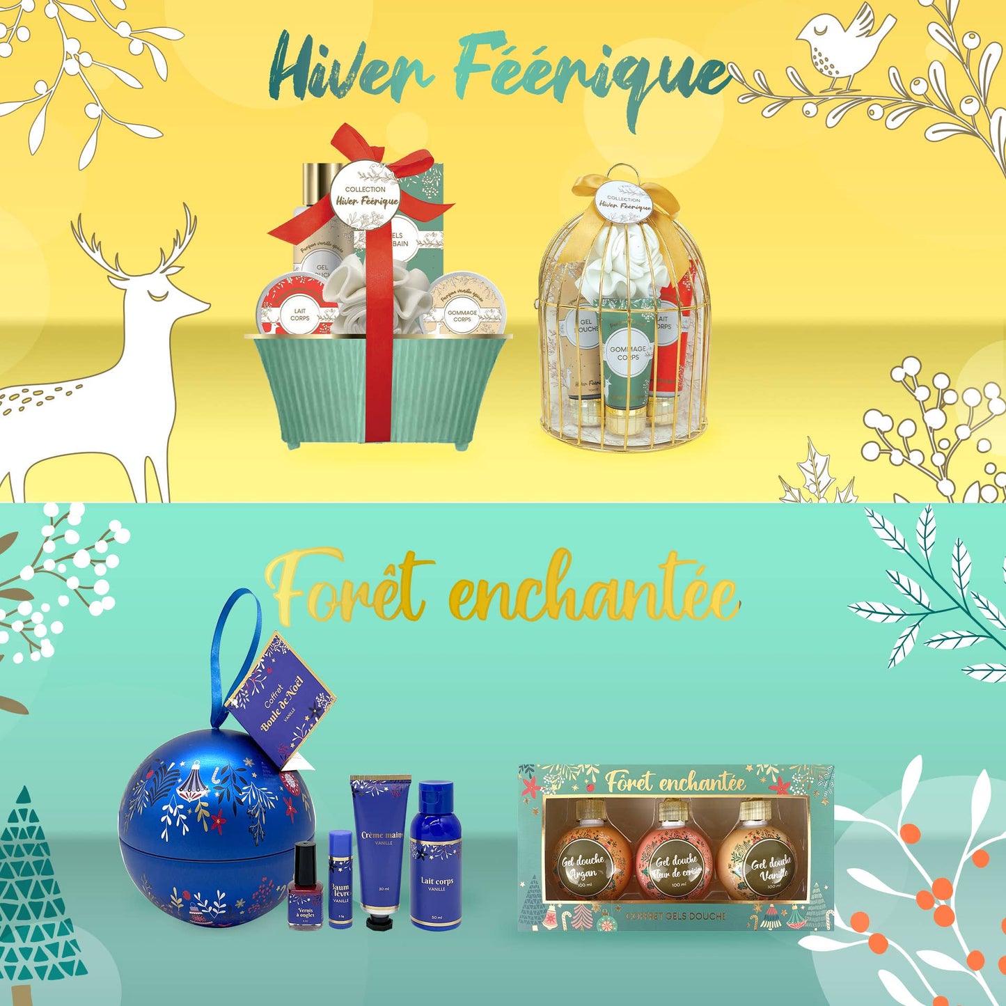 Coffret boule cosmétiques - Forêt Enchantée