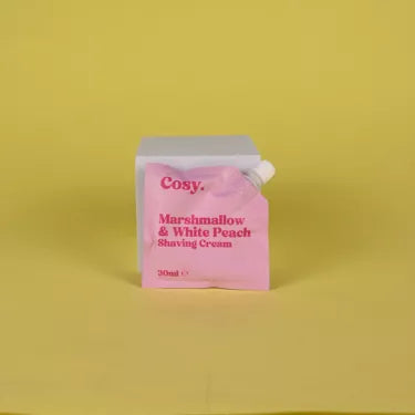 Crème à raser à la guimauve et à la pêche blanche