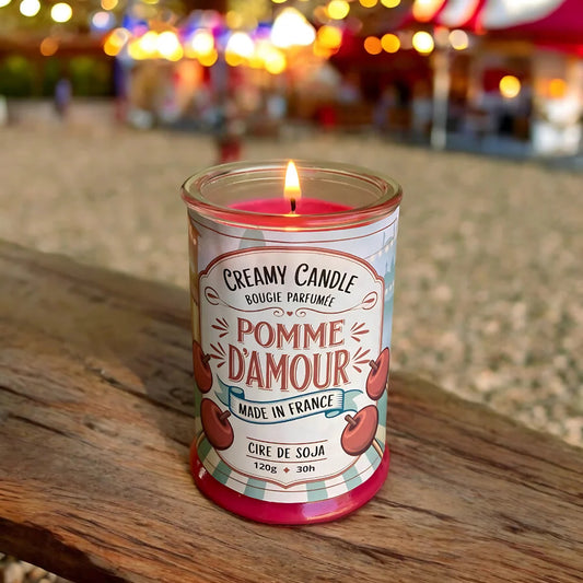 Bougie pomme d'amour