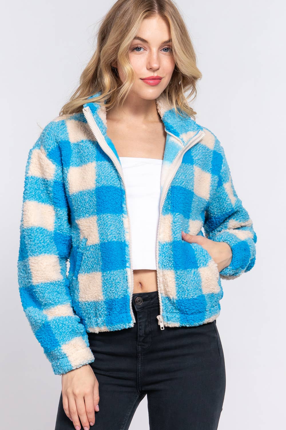 Veste en fausse fourrure
