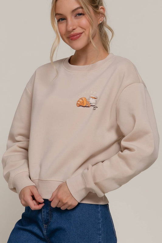 Sweat-shirt en molleton intérieur