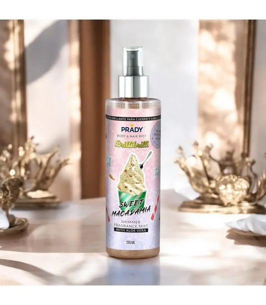 BRUME SCINTILLANTE CORPS ET CHEVEUX PRADY SWEET MACADAMIA