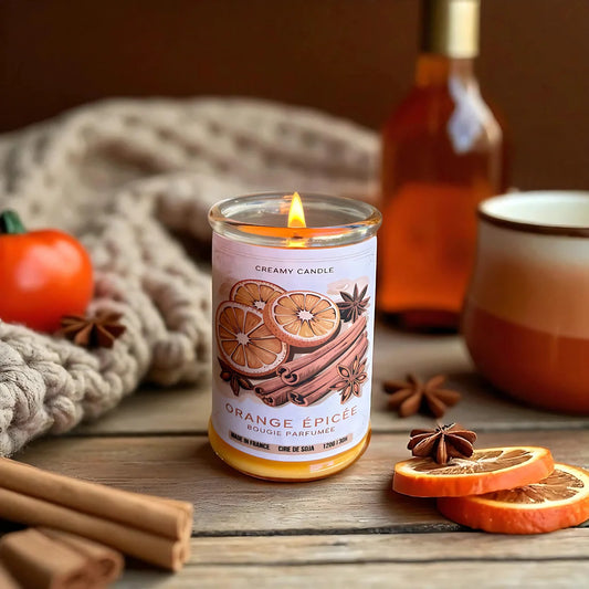 Bougie orange épicée