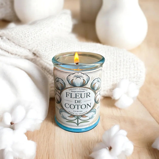 Bougie fleur de coton